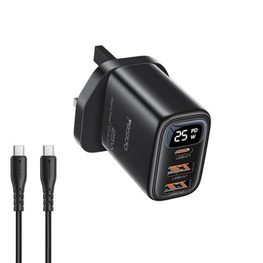 Cargador digital Yesido YC163C de 25 W con c...