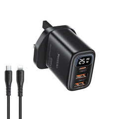 Cargador Yesido YC163L de 25 W con pantalla ...