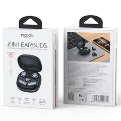 Auriculares Bluetooth Yesido TWS47 2 en 1 co...