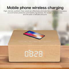 Q5A Pantalla de reloj táctil de madera multi...