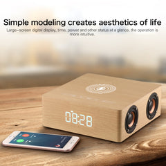 Q5A Pantalla de reloj táctil de madera multi...