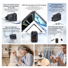 Cargador rápido USB/Tipo-C de 30 W con tecno...