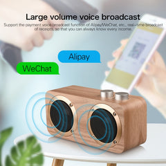 Q7 Subwoofer Altavoz Bluetooth de madera, co...