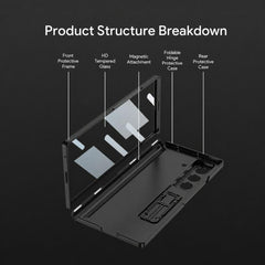 Funda para teléfono plegable magnética integ...