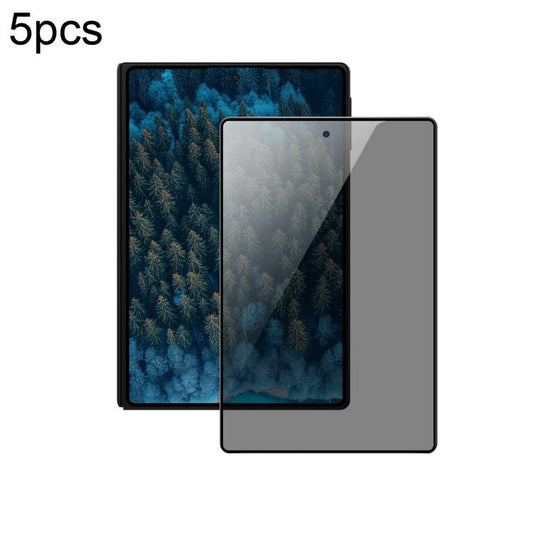 5 láminas de vidrio templado HD anti-espía D...