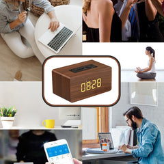 W5C Subwoofer Reloj de madera Altavoz Blueto...