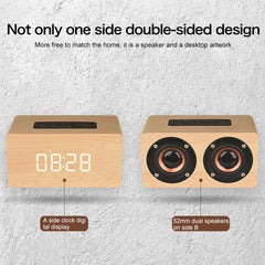 W5C Subwoofer Reloj de madera Altavoz Blueto...