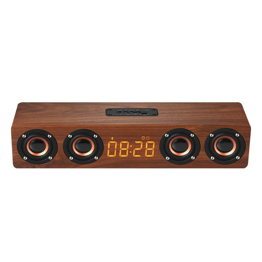 W8C Reloj de madera Subwoofer Altavoz Blueto...