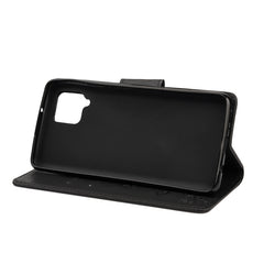 Estuche de cuero con tapa horizontal con est...