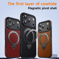 SULADA Top Grain Leather MagSafe Magnetic Ho...