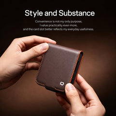 QIALINO Classic Gen2 Genuine Leather Phone C...