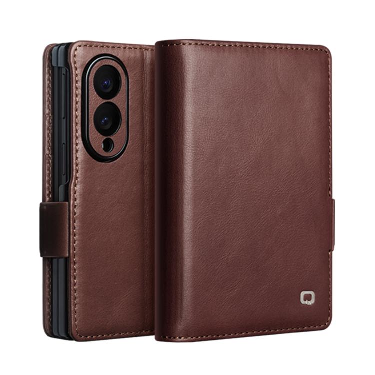 Funda para teléfono QIALINO de piel auténtic...