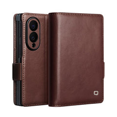 Funda para teléfono QIALINO de piel auténtic...