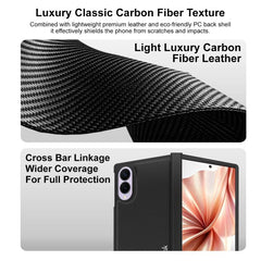 imak Ruiyi Series Carbon Fiber PU + PC Phone...