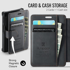 Funda para teléfono AutSpace A15 de cuero ve...