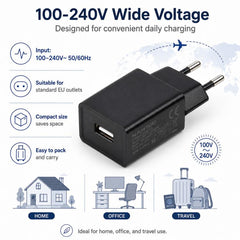 Cargador de viaje USB único HAMTOD de 5 W   ...