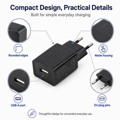 Cargador de viaje USB único HAMTOD de 5 W   ...