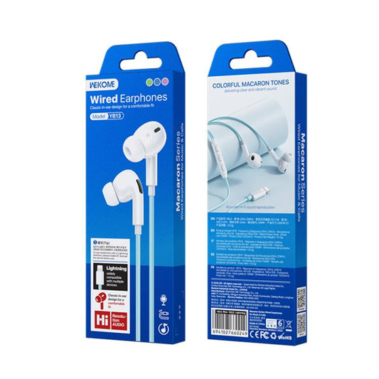 Auriculares con cable WK YB13 Macaron Series...