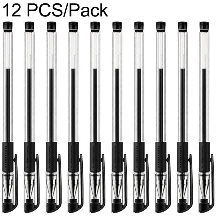 Juego de 12 bolígrafos de gel con punta de bala de 0,5 mm.
