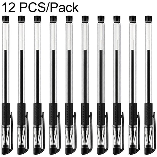 Juego de 12 bolígrafos de gel con punta de bala de 0,5 mm.