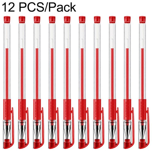 Juego de 12 bolígrafos de gel con punta de bala de 0,5 mm.