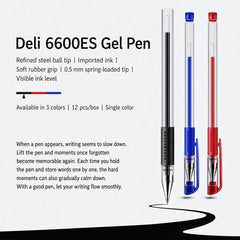 Juego de 12 bolígrafos de gel con punta de bala de 0,5 mm.