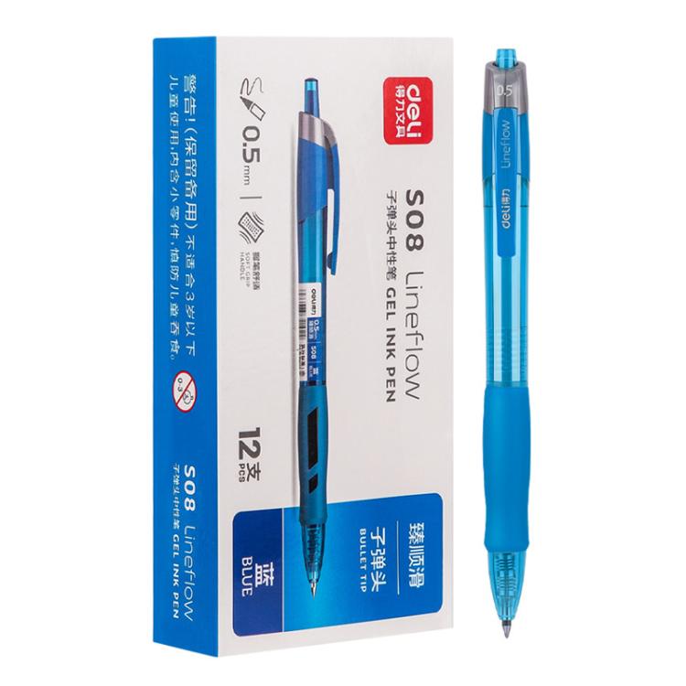 Bolígrafo de gel retráctil con punta de 0,5 mm (paquete de 12 unidades)