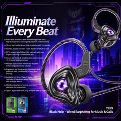Auriculares con cable WK YC09 Black Hole de ...