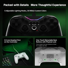 Mando de juegos con cable GameSir T3 Pro Tar...