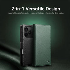 Funda magnética desmontable 2 en 1 de piel a...