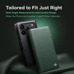 Funda magnética desmontable 2 en 1 de piel a...