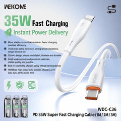 Cable de datos de carga ultrarrápida WK WDC-...