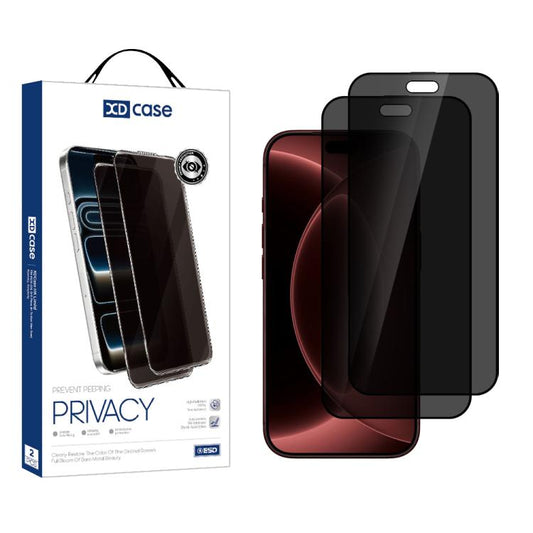 XDcase 2 PCS/Pack Silk-Printed 360 Anti-Spy ...