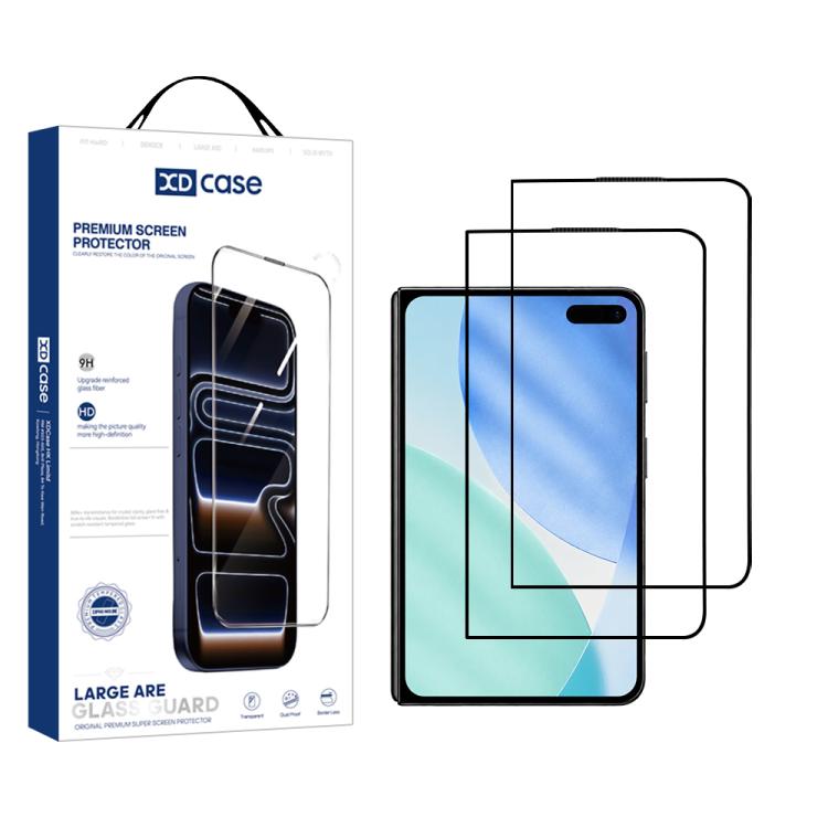 XDcase 2 PCS/Pack Silk-Printed HD Tempered G...