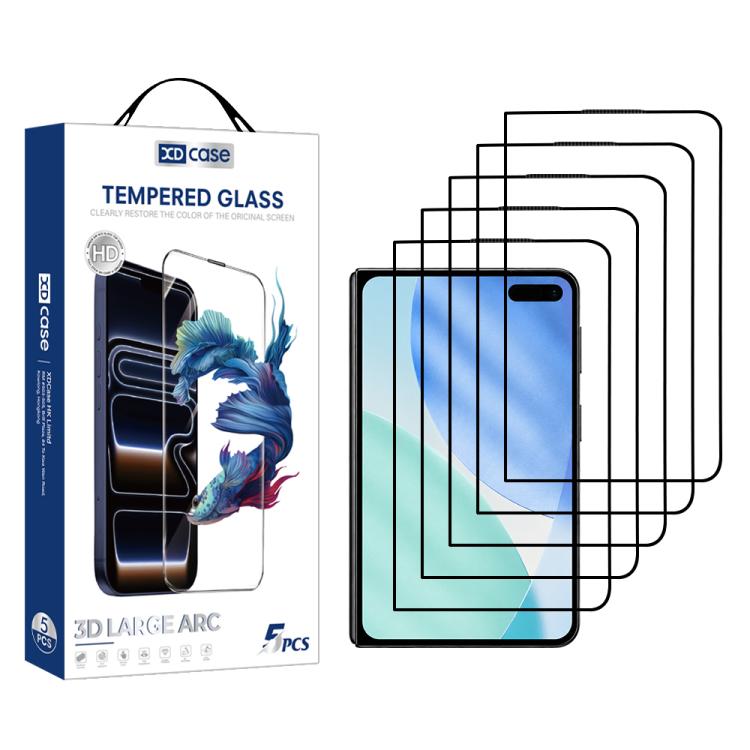 XDcase 5 PCS/Pack Silk-Printed HD Tempered G...