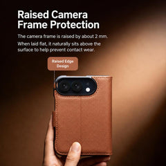 Funda para teléfono de cuero genuino QIALINO...