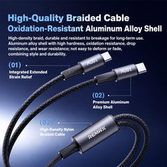 Cable de datos trenzado de aleación de alumi...