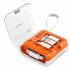 Estuche de almacenamiento para cable de carga retráctil multifuncional de 100 W