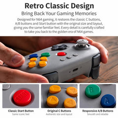 Mando de juegos inalámbrico 8BitDo N64 2.4G ...