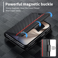 LC.IMEEKE Carbon Fiber Leather Phone Case   ...
