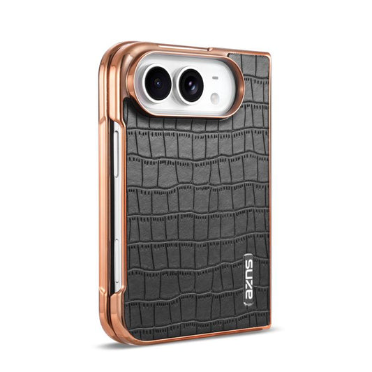 AZNS Electroplated Frame Crocodile Texture F...