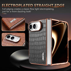 AZNS Electroplated Frame Crocodile Texture F...