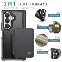 JEEHOOD J05 Business Magnetic Style RFID Lea...