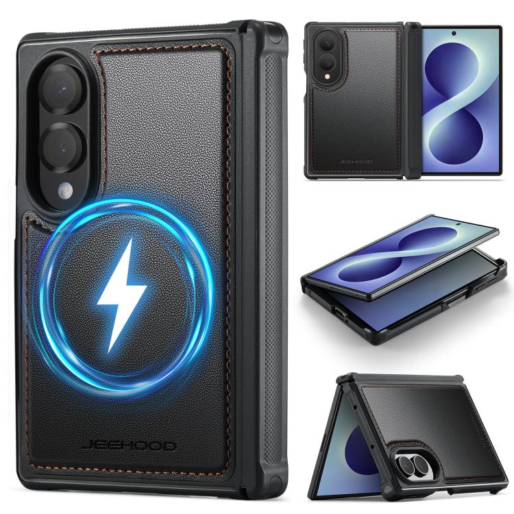 JEEHOOD J05 Business Magnetic Leather Phone ...