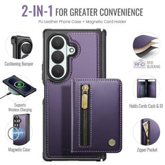 JEEHOOD J12 Exquisite RFID MagSafe Zipper Ca...
