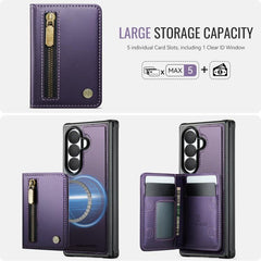 JEEHOOD J12 Exquisite RFID MagSafe Zipper Ca...