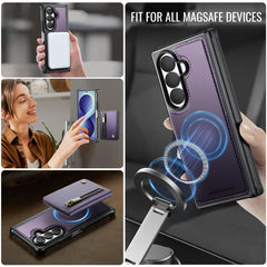 JEEHOOD J12 Exquisite RFID MagSafe Zipper Ca...