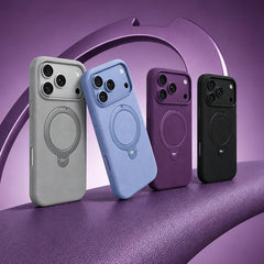 Mutural Cloud Matte Series Holder PU Phone C...