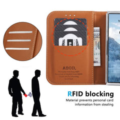 ABEEL RFID Magnetic Flip Leather Phone Case ...
