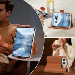 ABEEL RFID Side Buckle Leather Phone Case   ...